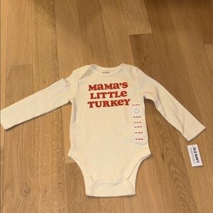 Cream Bodysuit - Mama's Little Turkey